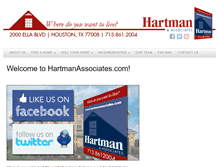 Tablet Screenshot of hartmanassociates.com
